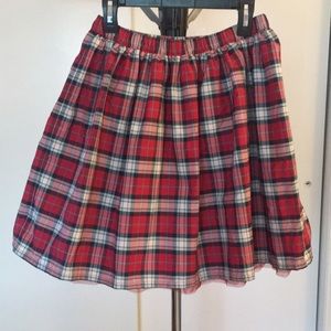 Girl’s Red Plaid Skirt